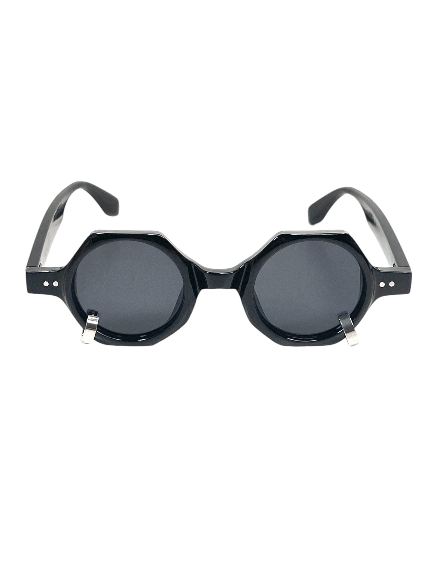 Hexágono Sunglasses with Two Thick Rings