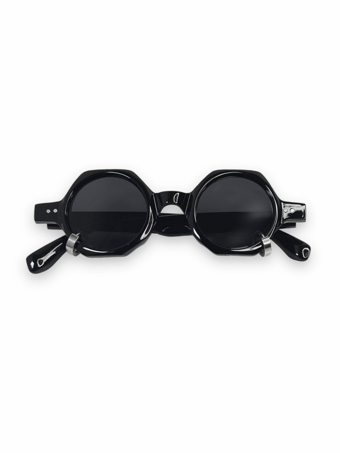 Hexágono Sunglasses with Two Thick Rings