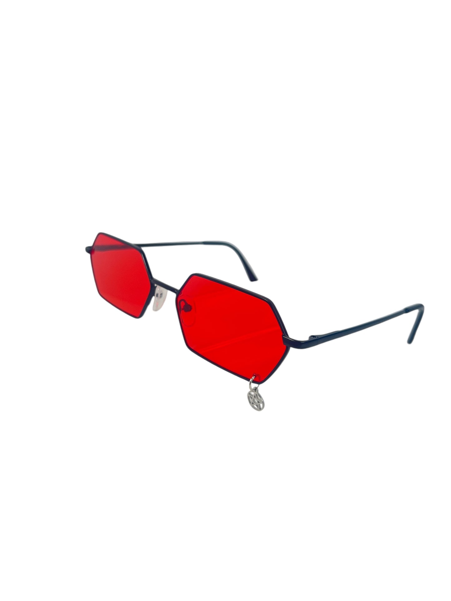 Red Sunglasses with Wicca Pentagram