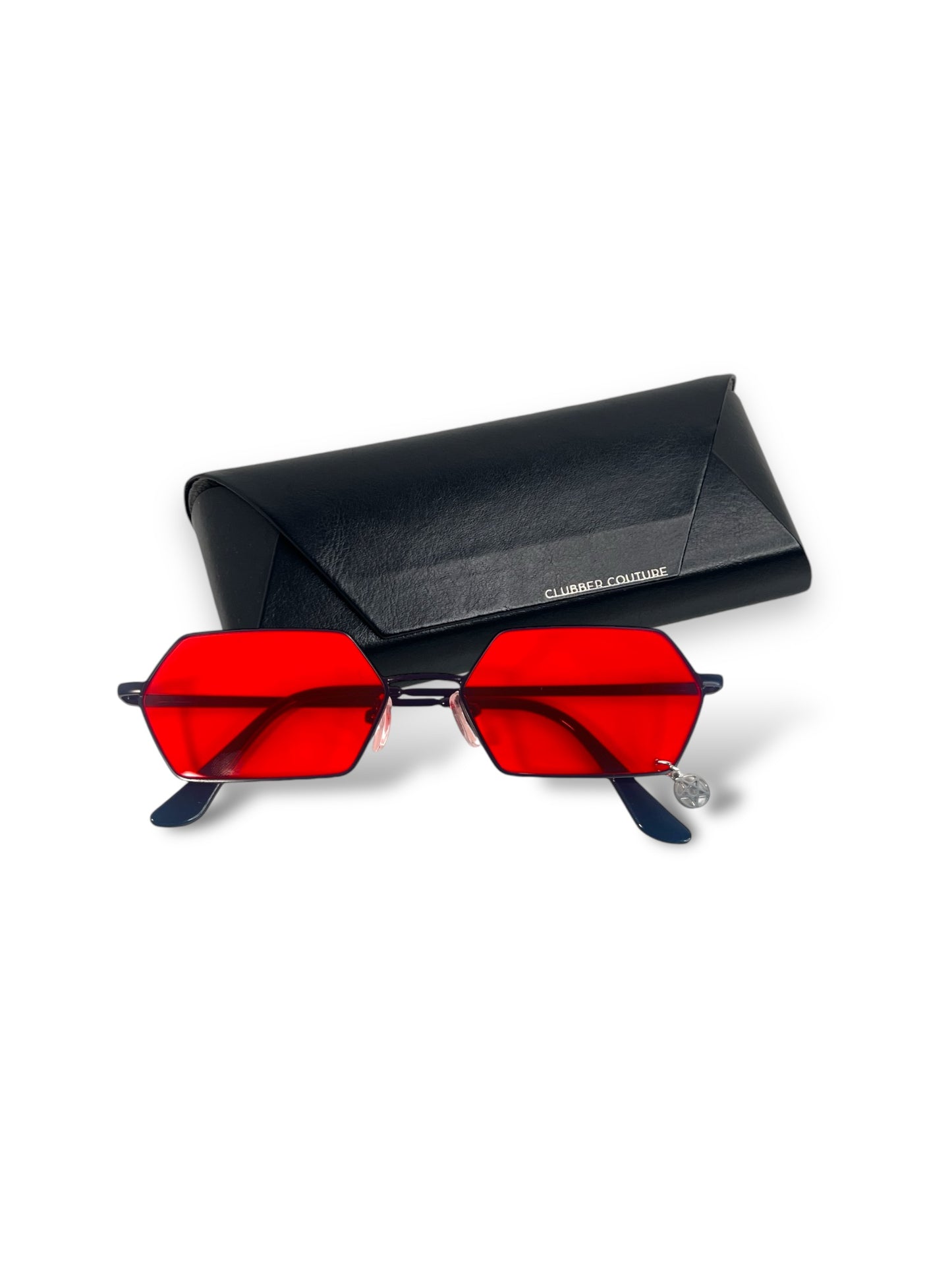 Red Sunglasses with Wicca Pentagram