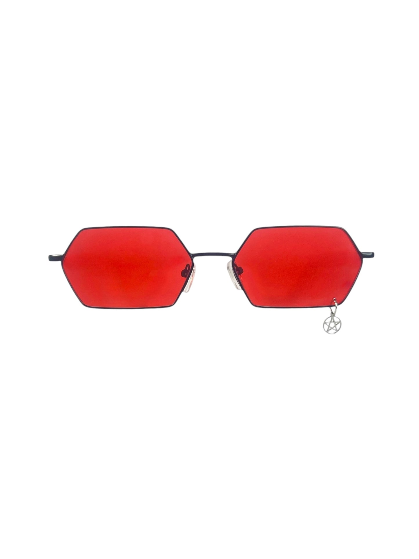 Red Sunglasses with Wicca Pentagram